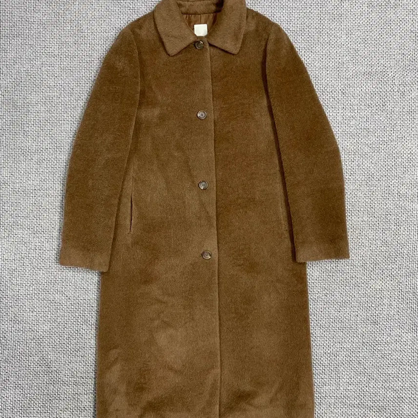[BUNJANG] Reuve Alpaca Wool Long Coat Brown / Reuve  울, 알파카 롱코트 브라운