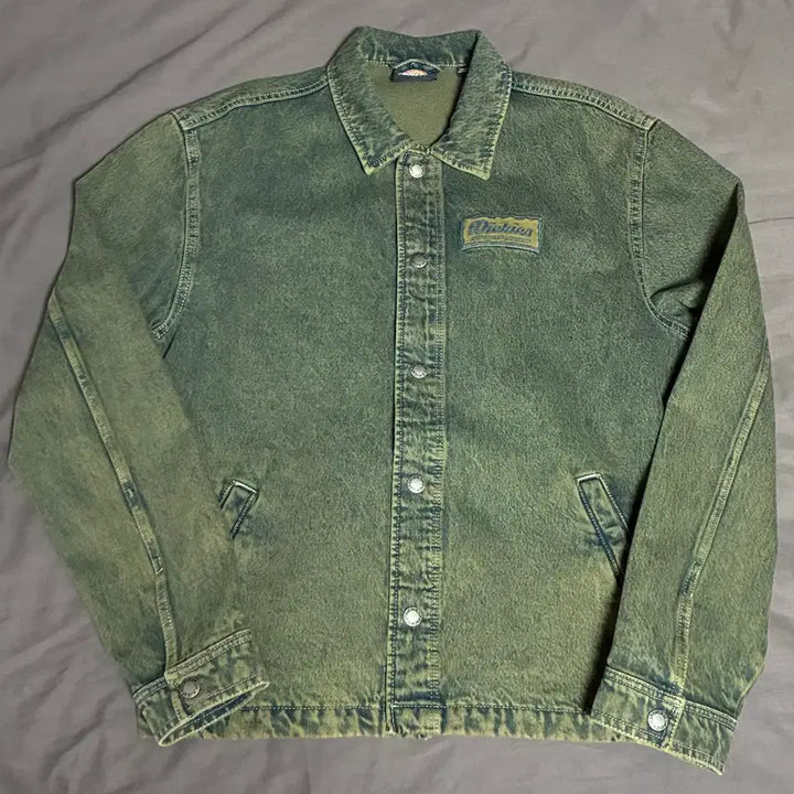 [BUNJANG] DKZ Louis Denim Jacket (Deep Green, S) / 디키즈 루이스타운 데님 자켓 딥그린 S