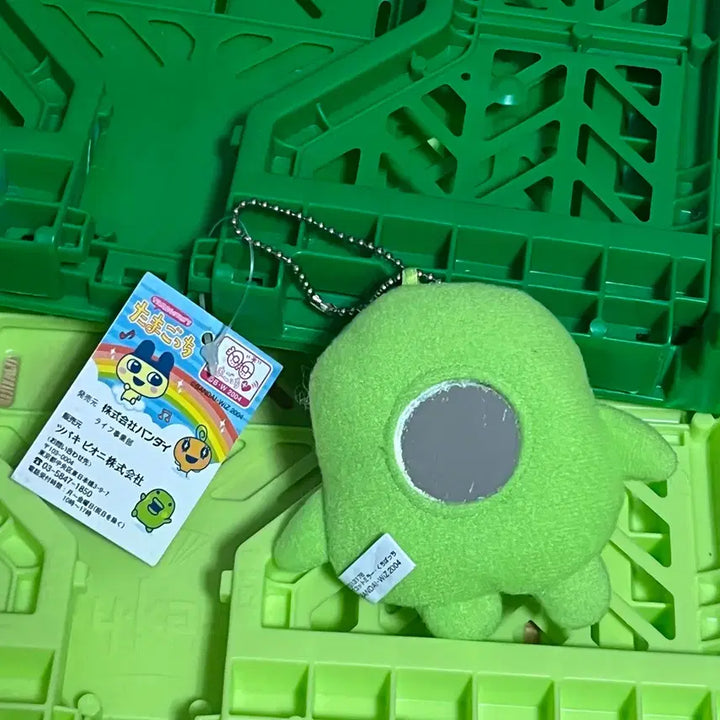 [BUNJANG] Tamagotchi Kuchipatchi Mirror Doll Keyring / 고전 다마고치 쿠치파치 주댕치 거울 인형 키링