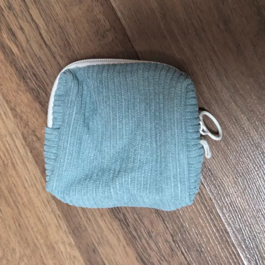 [BUNJANG] Unspecified Group Unspecified Member Corduroy Mini Pouch / 코듀로이 미니 파우치 (민트 스카이) 새상품