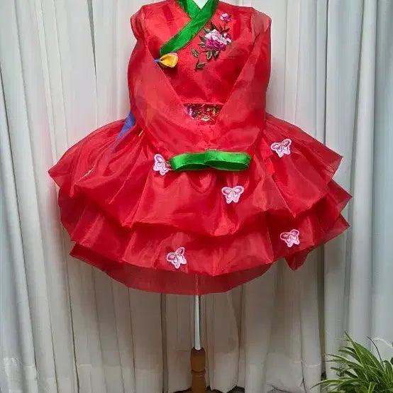 [BUNJANG] Fusion Hanbok Double Layered Kang Kang Skirt / 고고장구. 난타북. 퓨젼한복.   2겹 캉캉이. 허리 황진이말기   신상