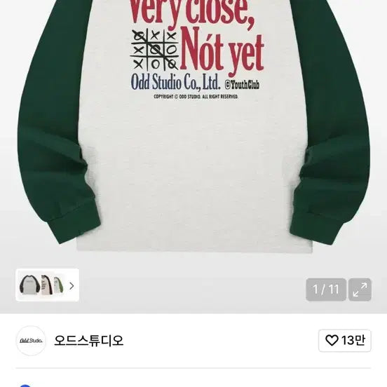 [BUNJANG] ODD Studio Oversized Long Sleeve (Size 2) / 오드스튜디오 오버핏 롱슬리브 (2사이즈)