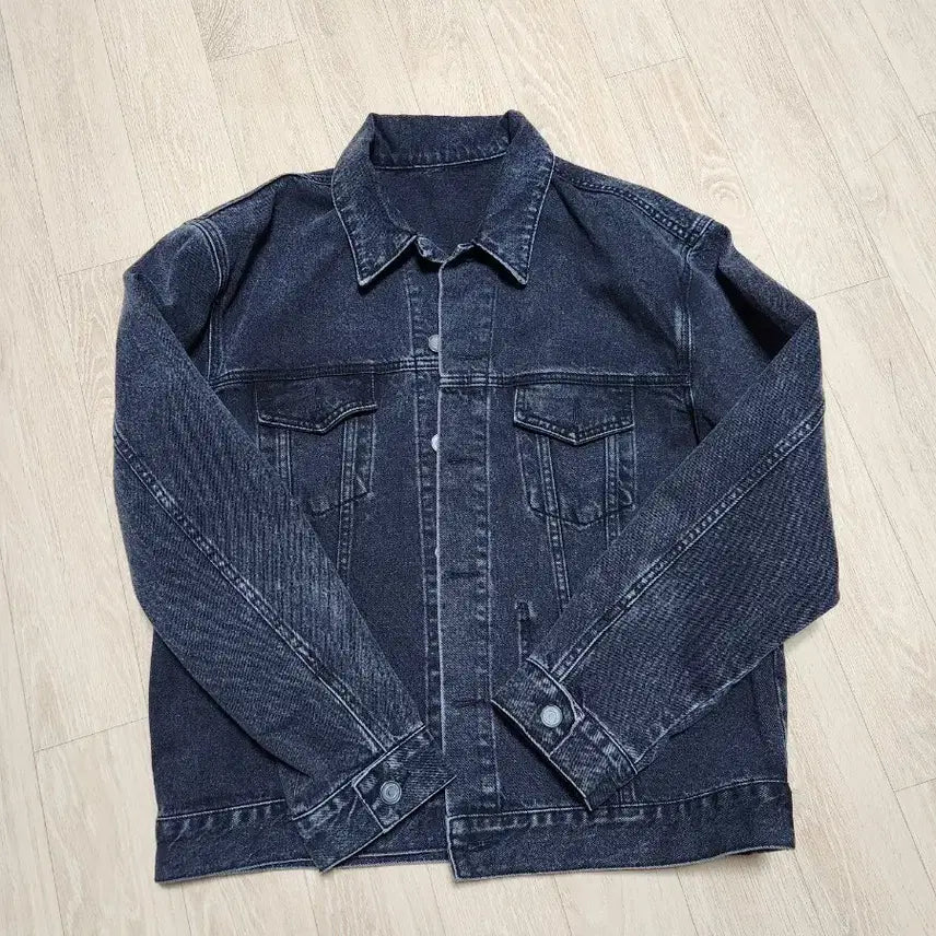 [BUNJANG] Branded Denim Jacket (XL) / [브랜디드] 데님 자켓 블랙 인디고 (XL)