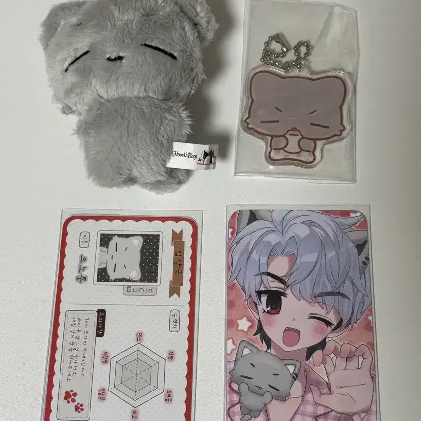 플레이브 플룽이 은호 으노룽 양도 비공식 인형 키링 입양증 포카