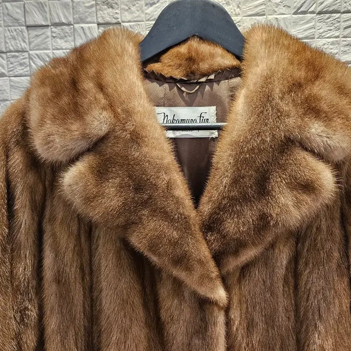 [BUNJANG] Pastel Mink Long Coat / 파스텔 롱밍크코트