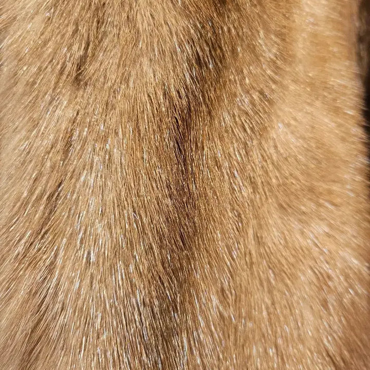 [BUNJANG] Pastel Mink Long Coat / 파스텔 롱밍크코트