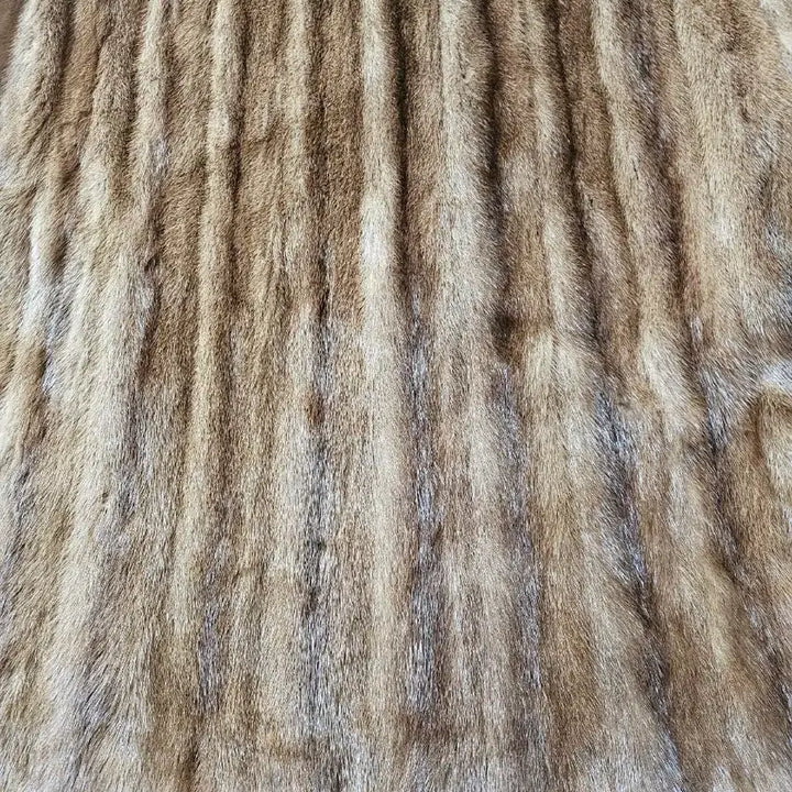 [BUNJANG] Pastel Mink Long Coat / 파스텔 롱밍크코트