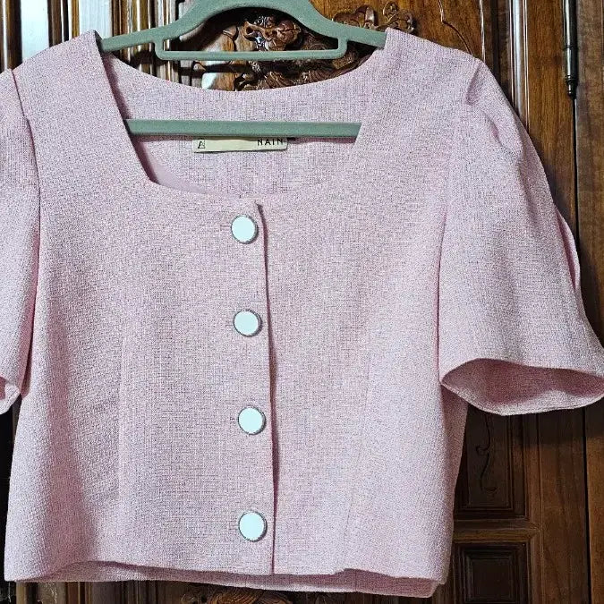 [BUNJANG] NAIN Pink Tweed Two-Piece Set / 투피스 세트 (연핑크)