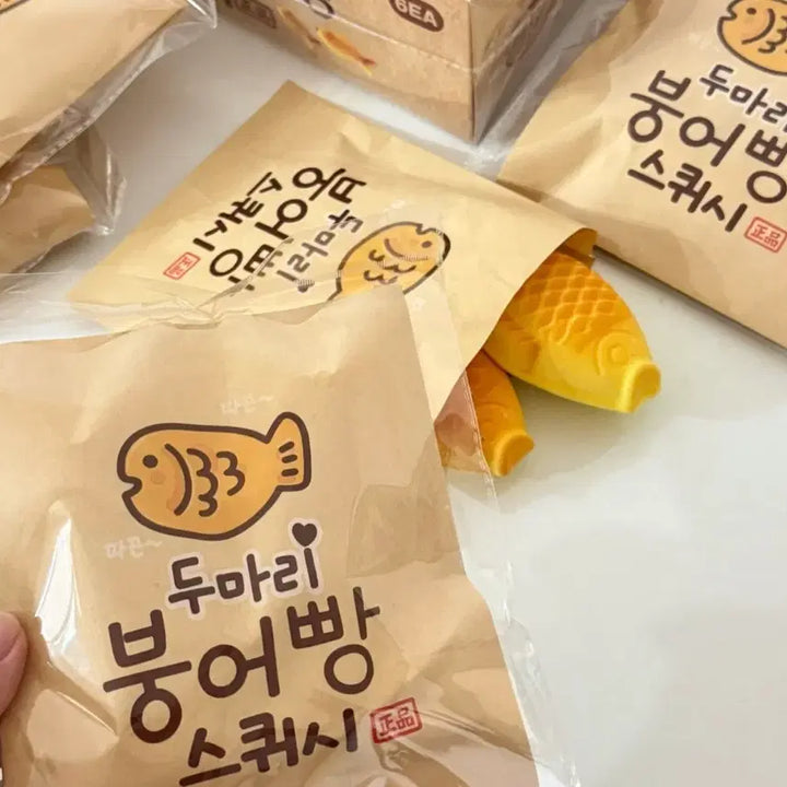 [BUNJANG] Squishy Toy - Two Goldfish - Sealed / 두마리 붕어빵 말랑이 스퀴시(미개봉)