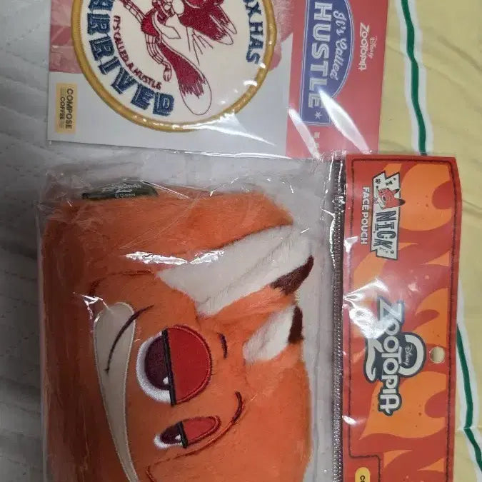 [BUNJANG] Zootopia Compose Nick Pouch + Coaster Bundle Set / 주토피아 컴포즈 굿즈 닉 파우치+ 코스터 일괄