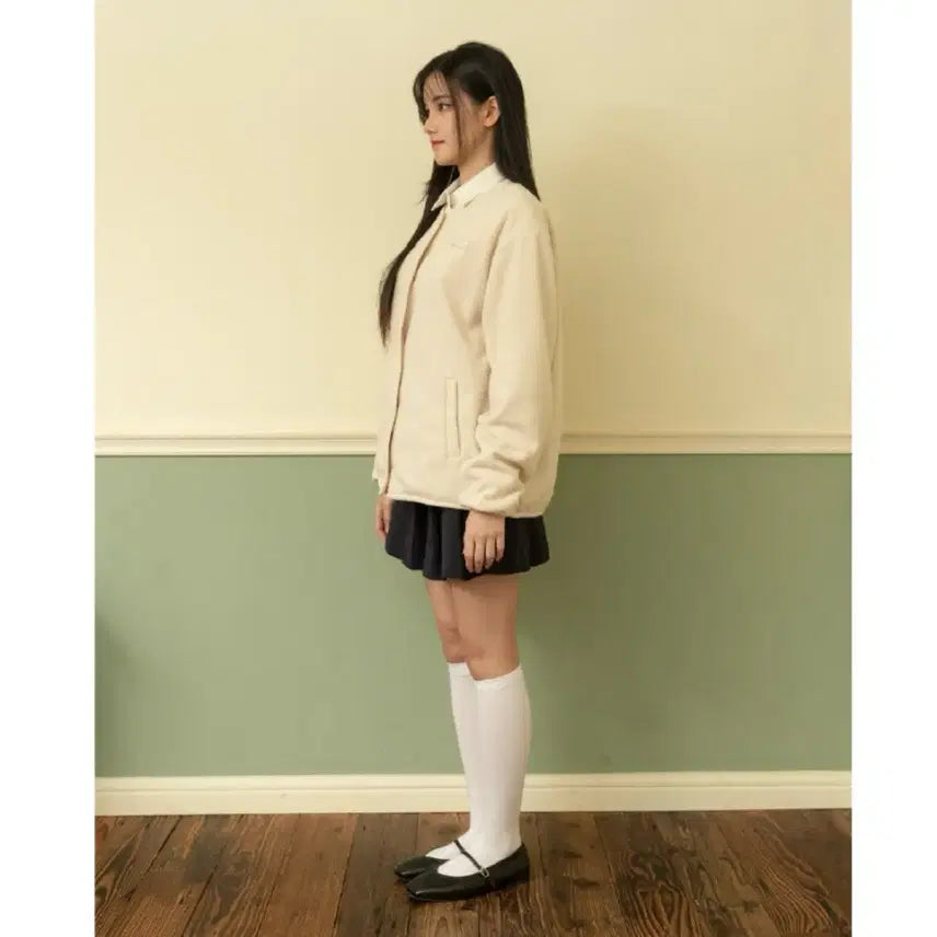 [BUNJANG] Cellitio Fleece Jacket Ivory (S) / 새상품 셀리티오 플리스 자켓 아이보리