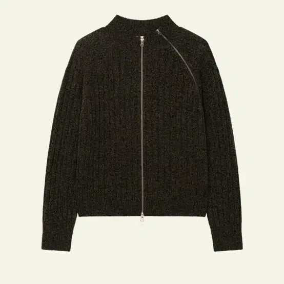 [BUNJANG] Waviness Diagonal Full Zip-up Knit / 3 웨이비니스 waviness 다이애그널 풀 집업 니트