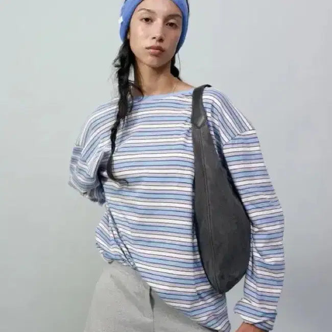 [SOLD OUT] 리본빛 베른 호보 백 차콜