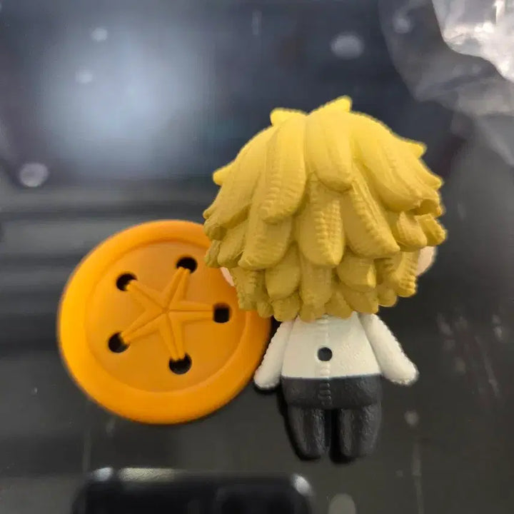 [SOLD OUT] 체인소맨 덴지 단추 눈 인형 가챠 피규어