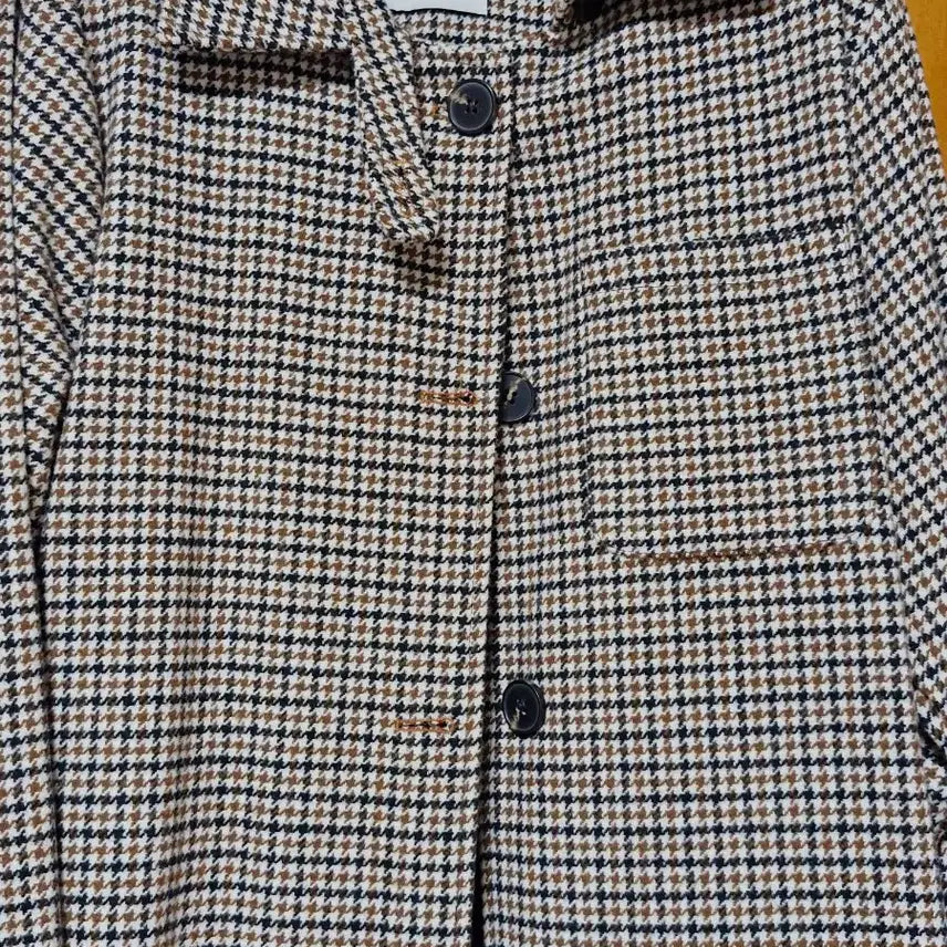 [BUNJANG] The Open Product Check Long Coat / 더오픈프로덕트 체크 롱코트