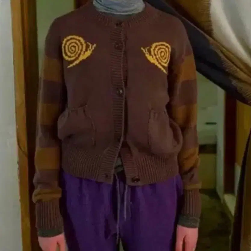 [BUNJANG] Snail Wool Blended Cardigan / 스네일 울 블렌디드 가디건