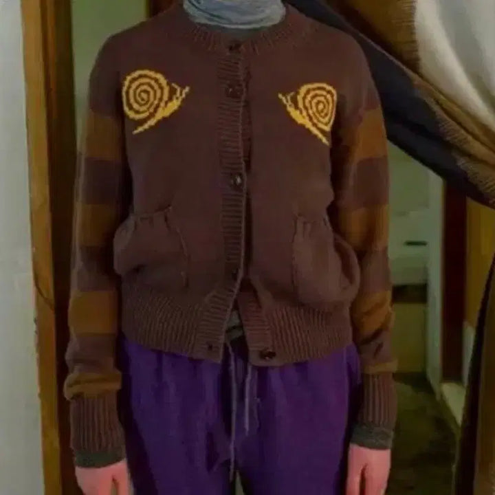 [BUNJANG] Snail Wool Blended Cardigan / 스네일 울 블렌디드 가디건