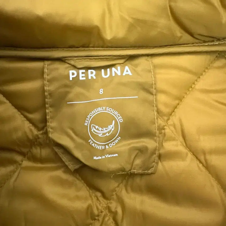 [BUNJANG] Per Una Diamond Quilted Hooded Down Jacket / [8/55~66] Per Una 퍼유나 다이아몬드 퀼팅 후드 패딩 머스타