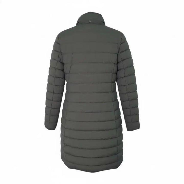 [BUNJANG] Lacoste Long Lightweight Padded Jacket Gray / [90/66~77] 라코스테 롱 경량 패딩 그레이