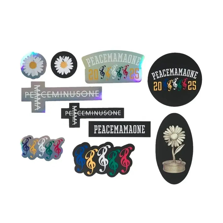 [BUNJANG] G-Dragon Peaceminusone Sticker Set / 지디 지드래곤 피스마이너스원 피스마마원  피마원 스티커 세트