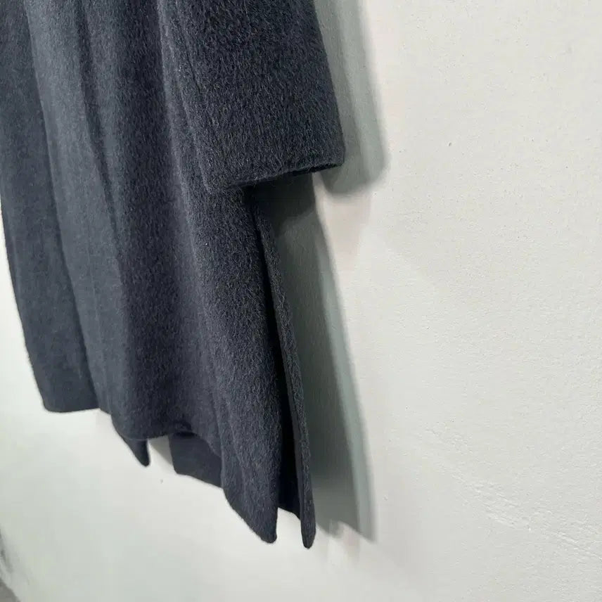 [BUNJANG] Mine Minimal Wool Half Coat Black / [76-90-155/55~66] 마인 미니멀 울 하프 코트 블랙