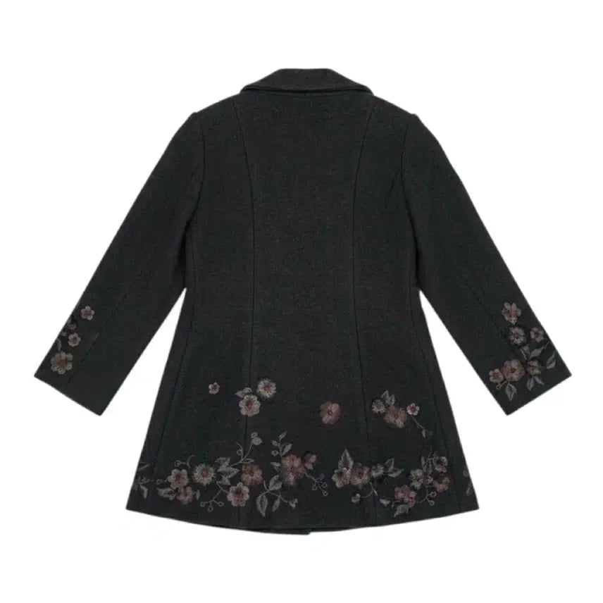 [BUNJANG] RUBNINA Embroidered Wool Coat / [85/55~66] RUBNINA 루비나 플라워 자수 모직 코트 블랙