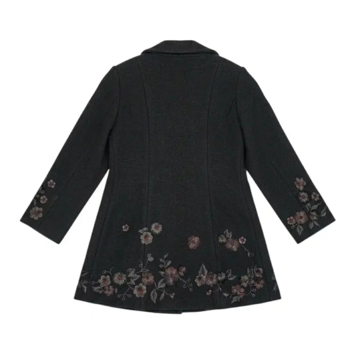 [BUNJANG] RUBNINA Embroidered Wool Coat / [85/55~66] RUBNINA 루비나 플라워 자수 모직 코트 블랙