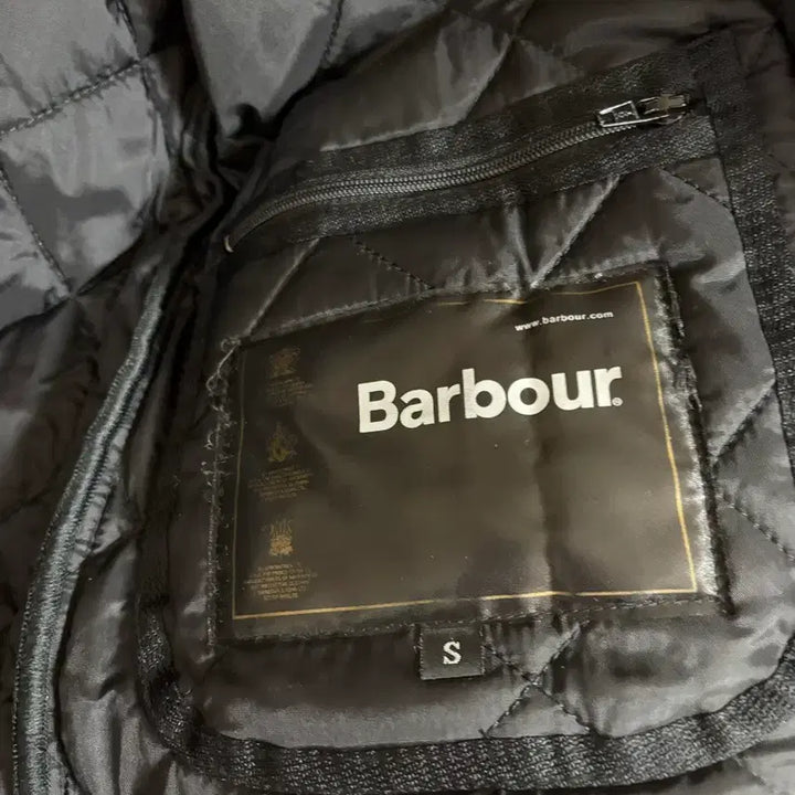 [BUNJANG] Barbour Men's Quilted Jacket Black S / 바버 남성 퀼팅 자켓 블랙 S