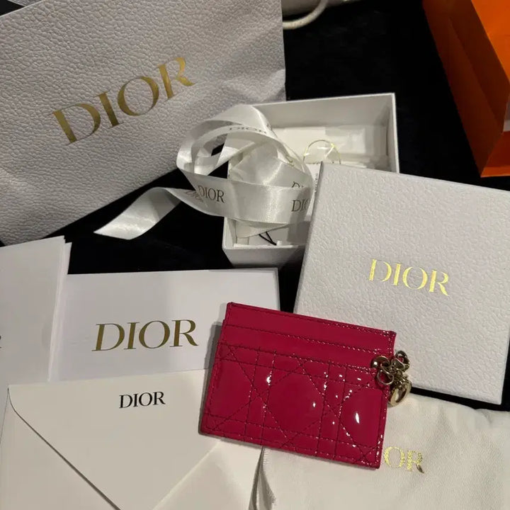[BUNJANG] Dior Lady Dior Pink Cardholder / 디올 레이디 디올 핑크 카드지갑