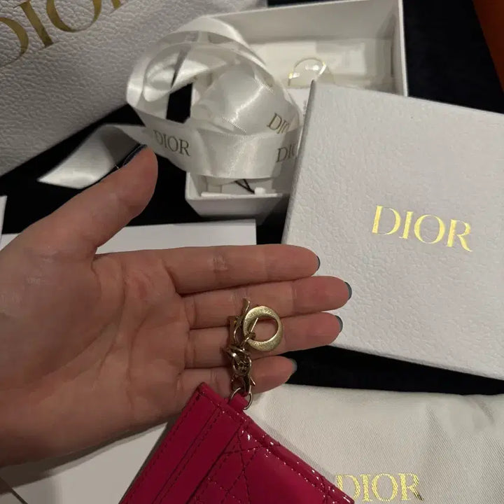 [BUNJANG] Dior Lady Dior Pink Cardholder / 디올 레이디 디올 핑크 카드지갑