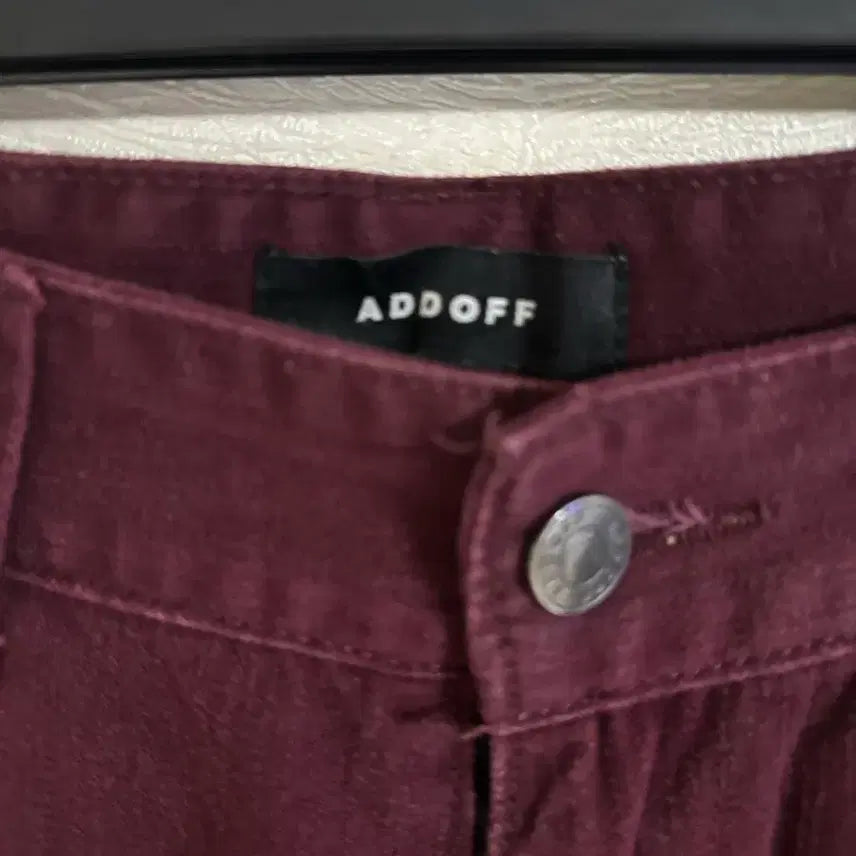 [BUNJANG] ADDOFF Burgundy Wide Cargo Pants / ADDOFF 와인색 바지