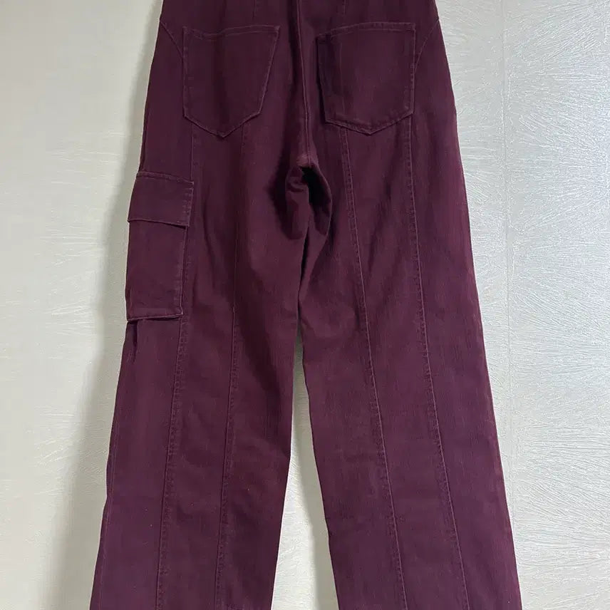 [BUNJANG] ADDOFF Burgundy Wide Cargo Pants / ADDOFF 와인색 바지