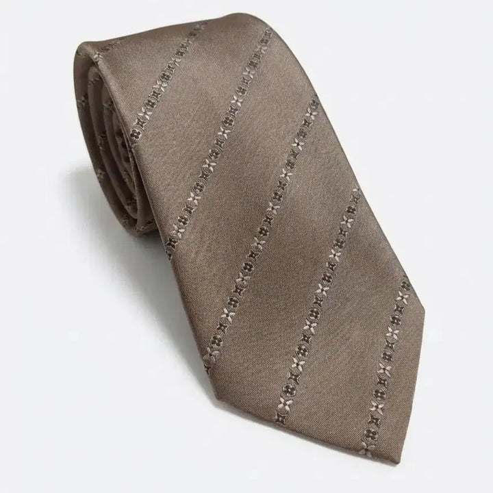 [BUNJANG] Louis Vuitton Brown Monogram Tie / 루이비통 브라운 모노그램 넥타이