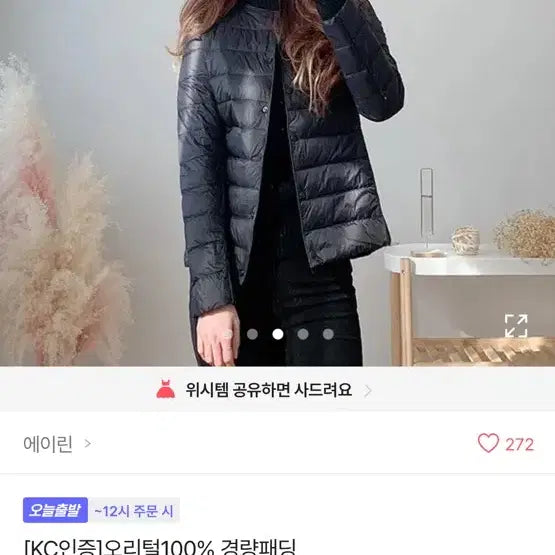 [BUNJANG] Ailee Lightweight Padded Jacket / 에이린 오리털 경량패딩