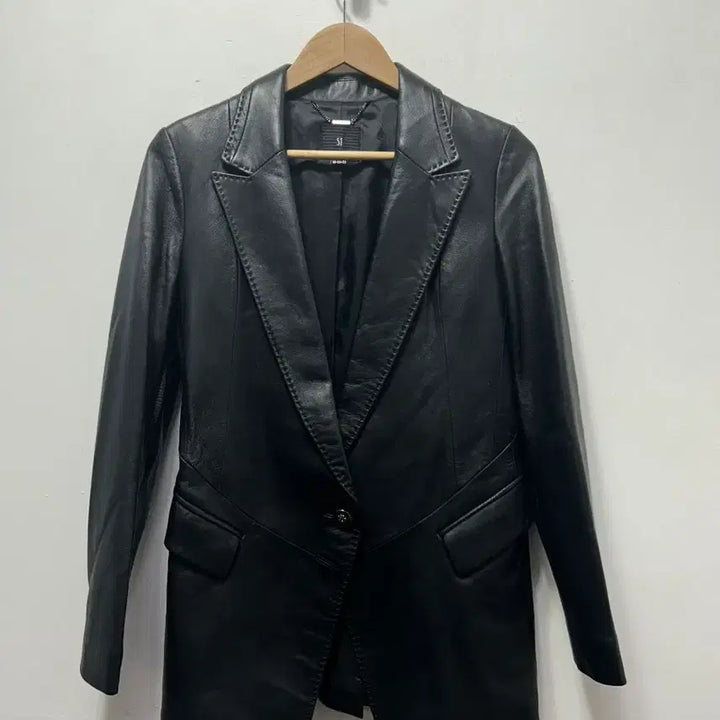 [BUNJANG] SI Black Leather Jacket S / SI 양가죽 블랙 자켓 S