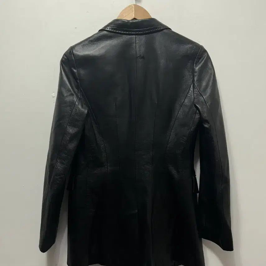 [BUNJANG] SI Black Leather Jacket S / SI 양가죽 블랙 자켓 S