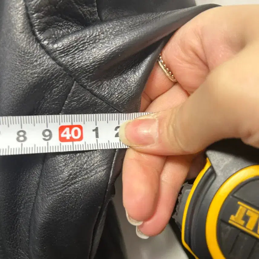 [BUNJANG] SI Black Leather Jacket S / SI 양가죽 블랙 자켓 S