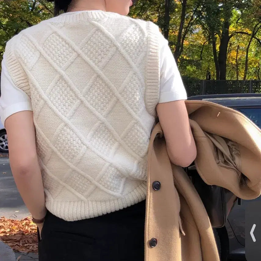 [BUNJANG] Gongdreen Jane Knit Vest / 공드린 jane 니트 베스트 조끼