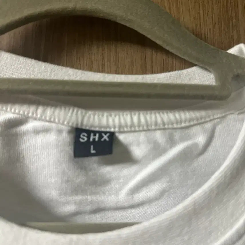 [BUNJANG] Basic White Layered Short Sleeve T-shirt / 흰색 이너 레이어드 반팔티셔츠 L 새상품