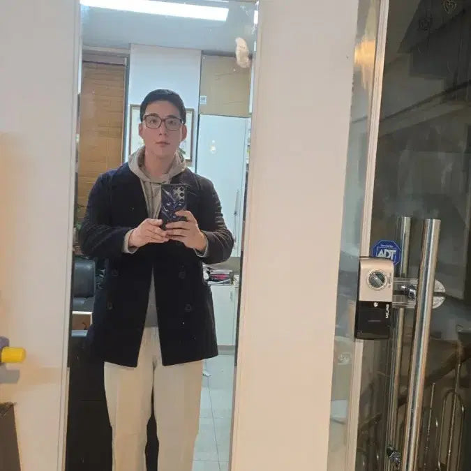 [BUNJANG] Intermezzo Navy Peacoat (Size 100) / 인터메조 네이비 색상의 피코트입니다.(상태좋음)사이즈는 100이고, 재