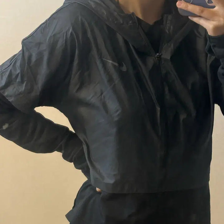 [BUNJANG] Nike Black Windbreaker Jacket / 나이키 블랙 바람막이