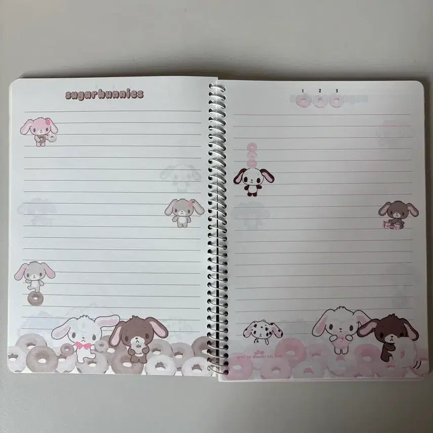[BUNJANG] Sugar Bunnies Notebook / 고전 문구 슈가바니즈 노트 공책 메모장