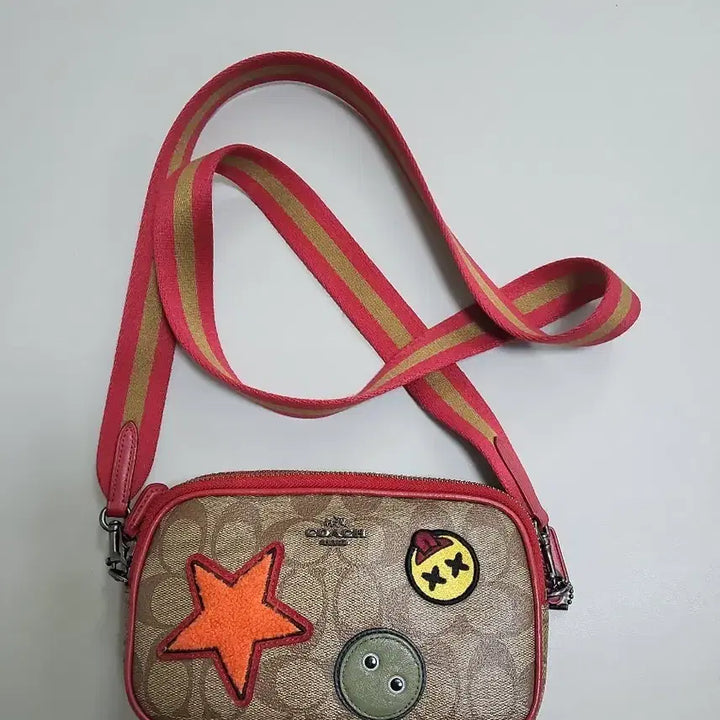 [BUNJANG] Coach Signature Patch Mini Crossbody Bag / 코치 시그니처 패치미니 크로스백