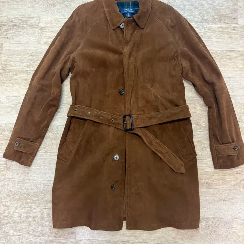 [BUNJANG] Polo Ralph Lauren Suede Balmacaan Coat / 폴로 랄프로렌 스웨이드 발마칸 코트 S(38R) 사이즈 팝니다