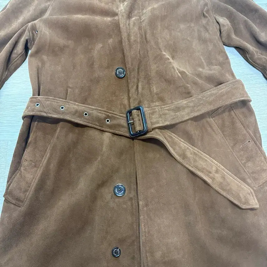 [BUNJANG] Polo Ralph Lauren Suede Balmacaan Coat / 폴로 랄프로렌 스웨이드 발마칸 코트 S(38R) 사이즈 팝니다