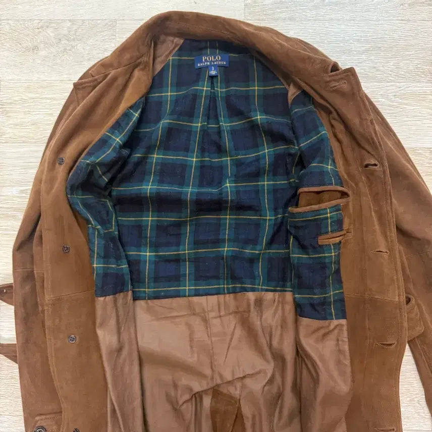 [BUNJANG] Polo Ralph Lauren Suede Balmacaan Coat / 폴로 랄프로렌 스웨이드 발마칸 코트 S(38R) 사이즈 팝니다