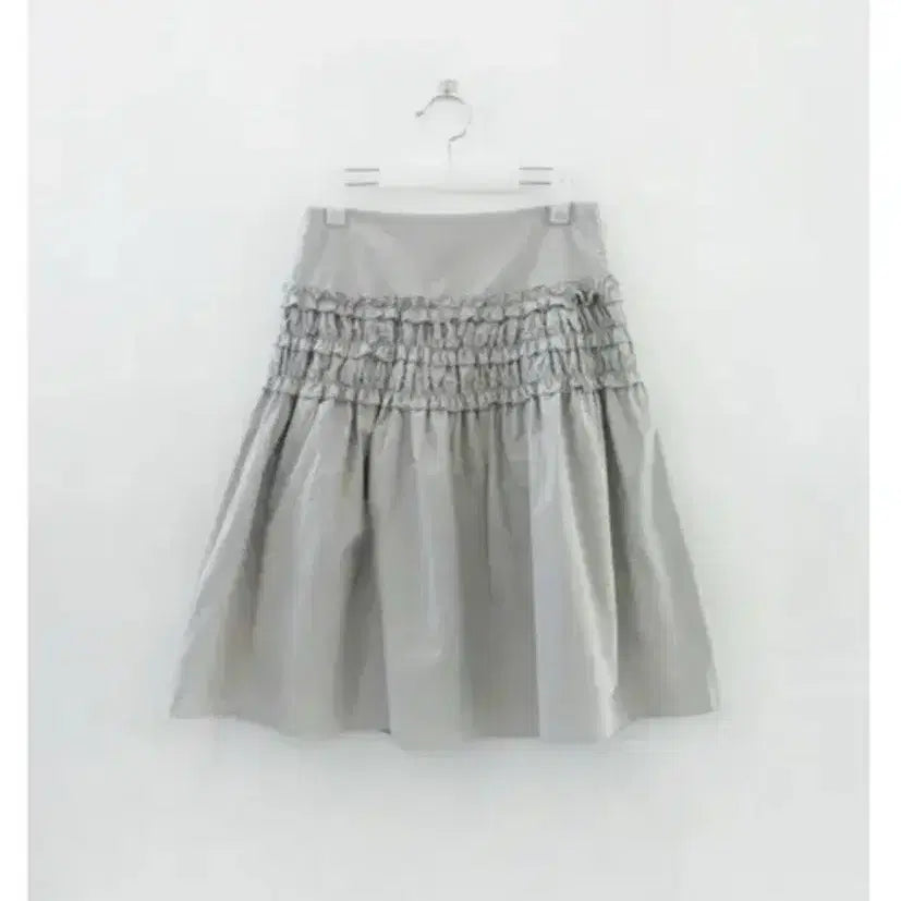 [BUNJANG] Aftermonday Frill Smocking Cotton Skirt / 새상품) 에프터먼데이 프릴 스모킹 코튼 스커트 캉캉