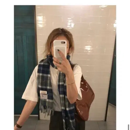 [BUNJANG] Ciène Wool Check Muffler / 시엔느 울 체크 머플러