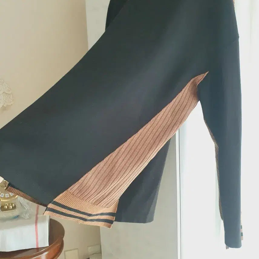 [BUNJANG] System Homme Knit Panel Sweatshirt / 시스템옴므 니트배색 맨투맨