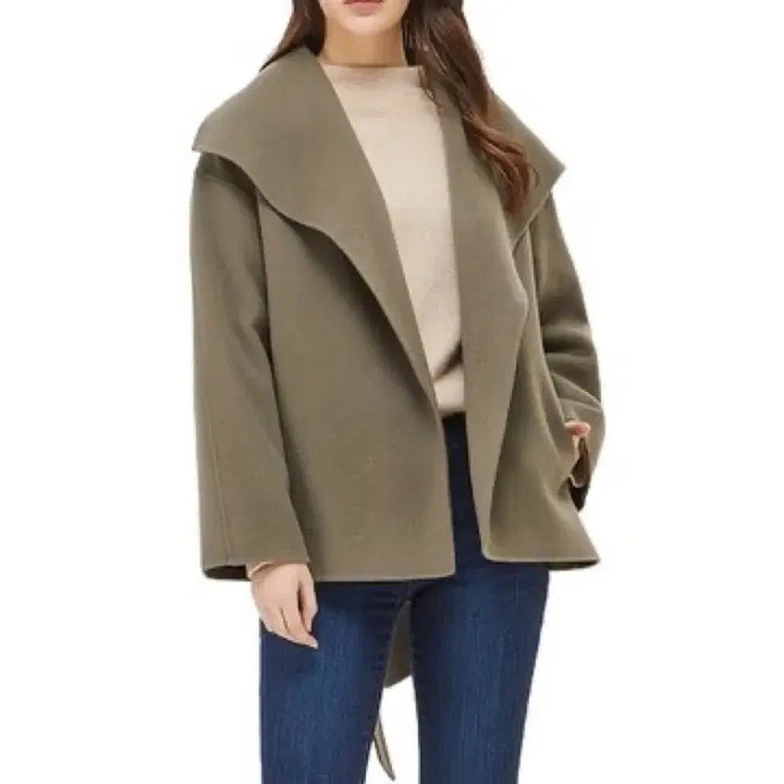 [BUNJANG] Sisley Shawl Collar Short Coat / 시슬리 숄카라 숏코트
